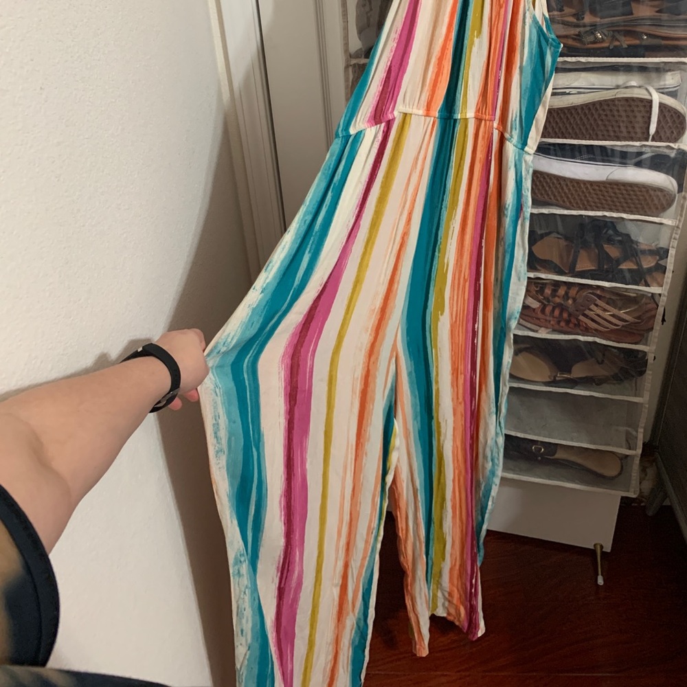 Colorful Striped Jumpsuit
